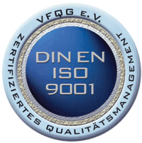 DIN EN ISO 9001 Zertifikat – Siegel